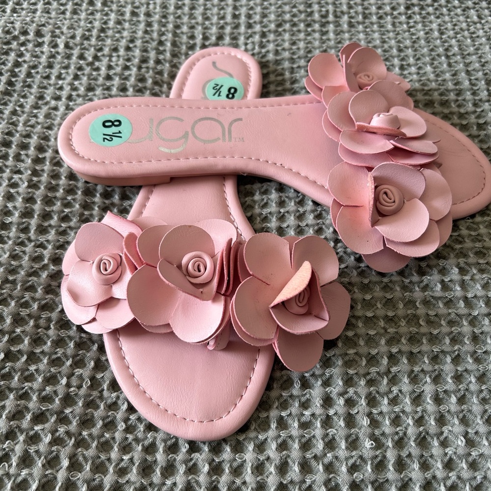 Sugar  Pink Floral Sandals